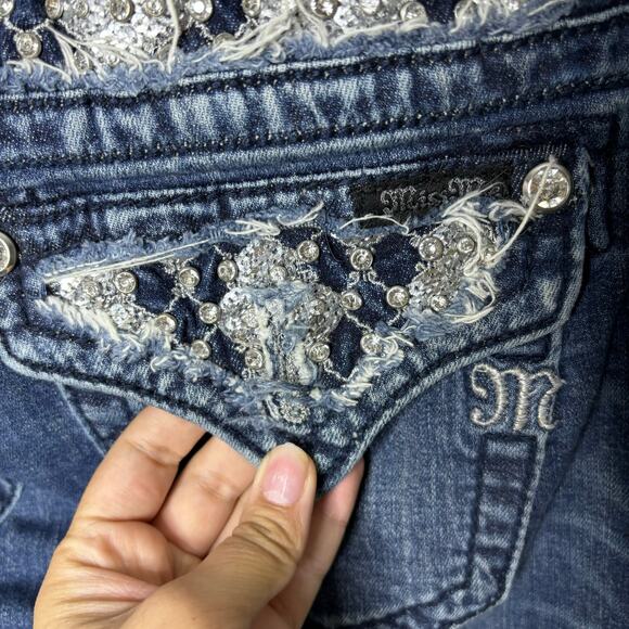 Miss Me JB6200P Boyfriend Capri Jeans Women's Size 28 - Picture 11 of 14